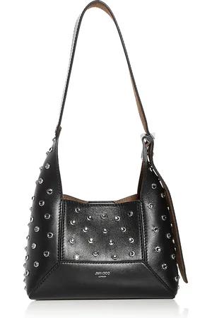 Jimmy Choo Diamond Hobo Embellished Leather Shoulder Bag