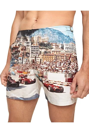 Orlebar Brown Bulldog Photo Print Quick Dry Tailored Fit Swim Trunks