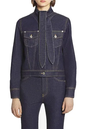 Lanvin Ascot Collar Jacket In Denim