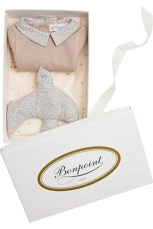 BONPOINT Unisex Birth 3-Piece Ribbed Top & Leggings Set
