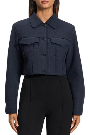 THEORY Wool Cropped Jacket