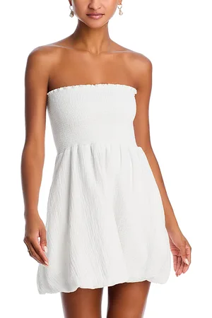 Peixoto Winnie Bubble Swim Cover-Up Mini Dress