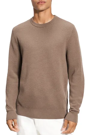 THEORY Maden Textured Crewneck Sweater