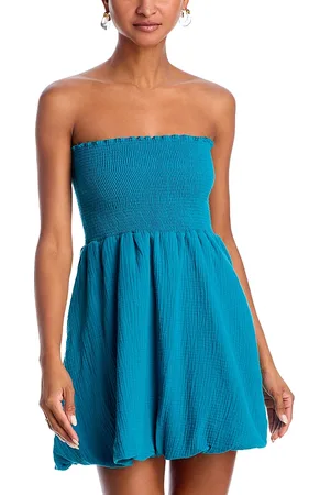 Peixoto Winnie Bubble Swim Cover-Up Mini Dress