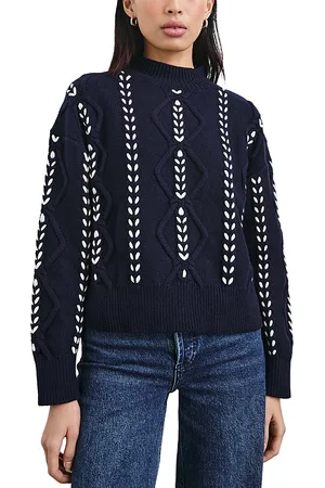 Rails Tori Mock Neck Cable Knit Sweater