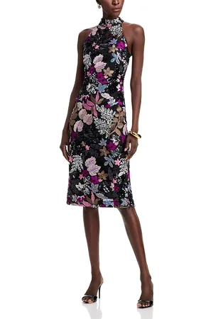 ELIE TAHARI The Aldana Sequin Midi Dress