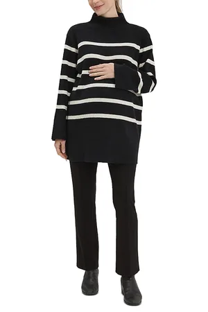 Nom Maternity Sarabeth Striped Nursing Sweater