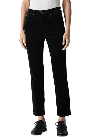 Eileen Fisher Velveteen High Rise Ankle Slim Jeans in