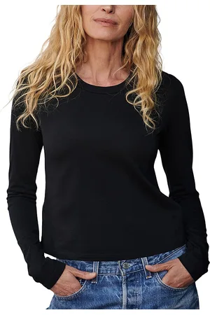 Buck Mason Pima Long Sleeve Boxy Crewneck Tee