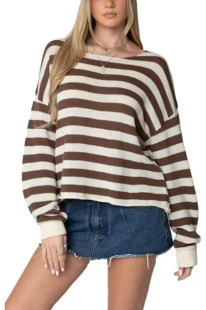 Edikted Anney Oversized Striped Sweater