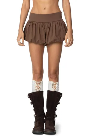 Edikted Adrianna Bubble Micro Shorts