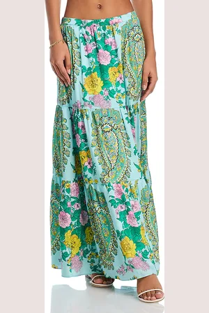 Kobi Halperin Jeanette Floral Tiered Cover Up Skirt