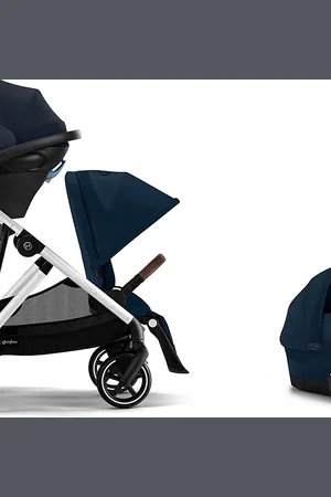 Cybex Gazelle S 2 Single to Double + Aton G Swivel Travel System with Gazelle S Cot