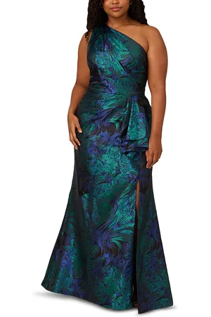 Adrianna Papell Plus Jacquard Gown