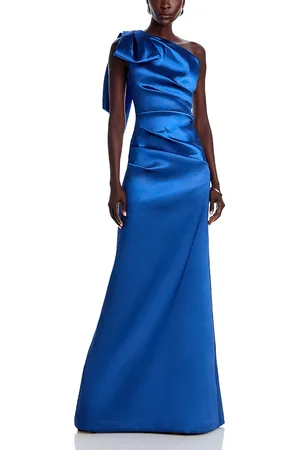 Teri Jon by Rickie Freeman One Shoulder Gown