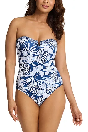Tommy Bahama Island Cays Blooms Bandeau One Piece Swimsuit