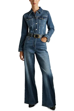 Reiss Celeste Denim Jumpsuit