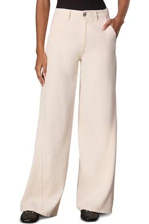 RAG&BONE Sofie High Rise Wide Leg Featherweight Tailored Jeans in Ercu