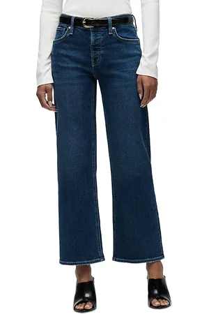 Hudson Rosie High Rise Ankle Wide Leg Jeans in