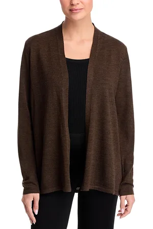 Eileen Fisher Wool Open Front Cardigan