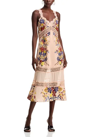 Farm Rio Floral Lace Slip Dress