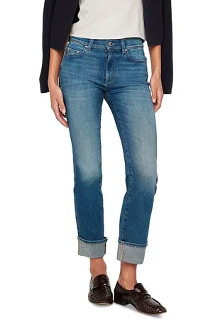 DL1961 Mara Straight Mid Rise Instasculpt Ankle Jeans in