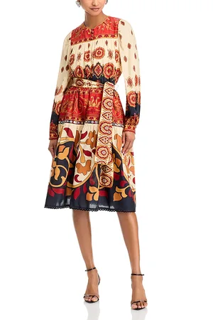 Farm Rio Ainika Tiles Midi Dress