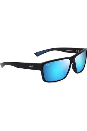 Maui Jim Uila Rectangular Wrap Sunglasses, 62mm