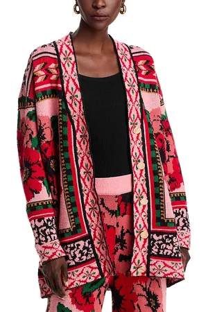 Farm Rio Flower Tapestry Cardigan