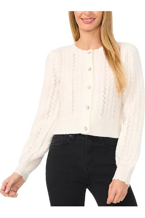 CE&CE Pointelle Cable Knit Cardigan