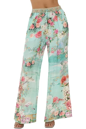 Camilla Silk Floral Print Pants in