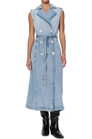DL1961 Sleeveless Denim Trench Coat Dress