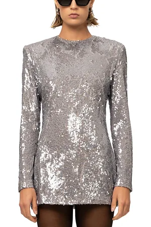NONchalant Label Zola Sequin Long Sleeve Mini Dress