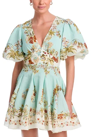 HEMANT AND NANDITA Balloon Sleeve Mini Dress