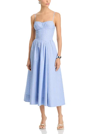 Simkhai Kittiya Poplin Midi Dress