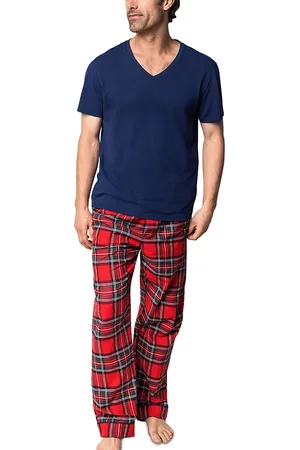 Petite Plume Brushed Cotton Twill Imperial Tartan Pajama Pants