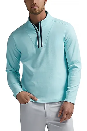 G/FORE Double Knit Waffle Quarter Zip Pullover