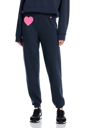 AVIATOR NATION Glitter Heart Sweatpants