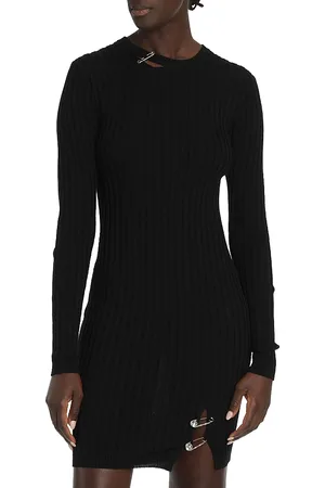 VERSACE Knit Wool Blend Dress