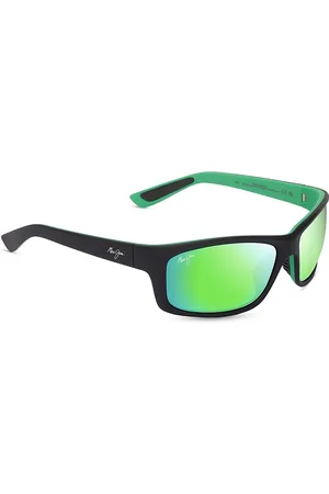 Maui Jim Kanaio Coast Rectangular Wrap Sunglasses, 61mm
