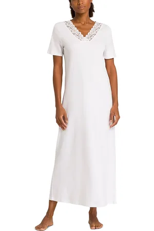 Hanro Moments Short Sleeve Long Gown