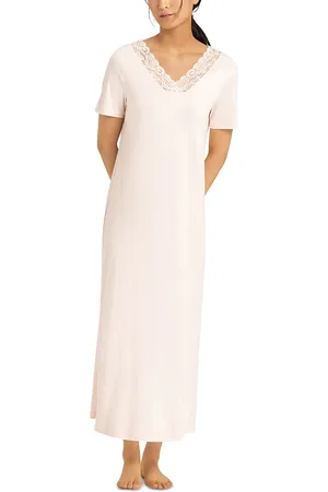 Hanro Moments Short Sleeve Long Gown
