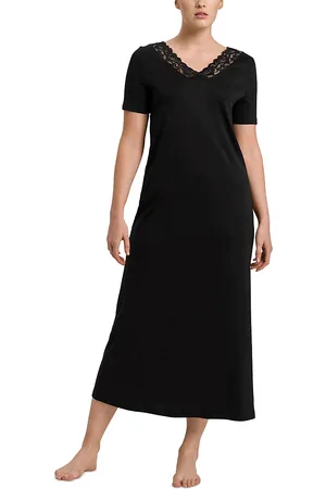 Hanro Moments Short Sleeve Long Gown