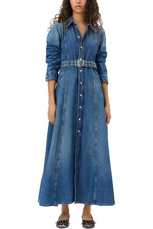 Ganni Denim Maxi Dress