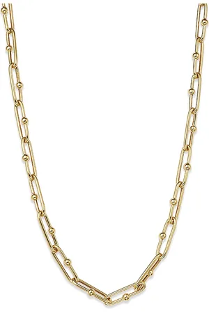 Alberto Amati 14K Yellow Paperclip Link Chain Necklace, 18