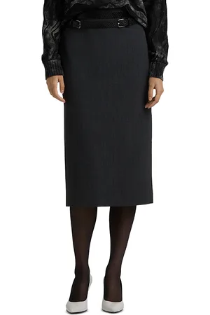 ST. JOHN Pinstripe Skirt
