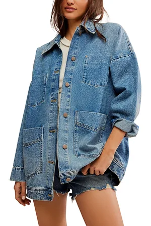 Free People Avery Oversized Denim Jacket