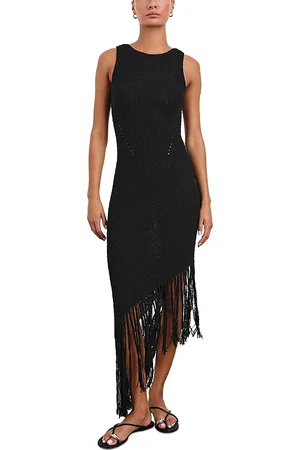 Rails Rylee Sleeveless Fringed Midi Dress