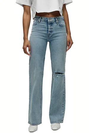 Hudson Rosie High Rise Wide Leg Jeans in