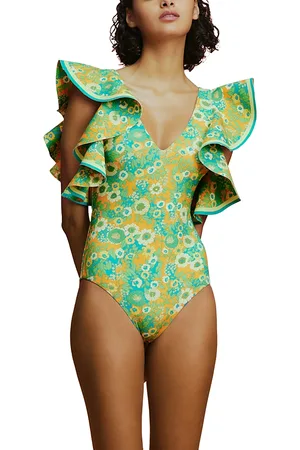 ALÉMAIS Cristina Ruffle One Piece Swimsuit